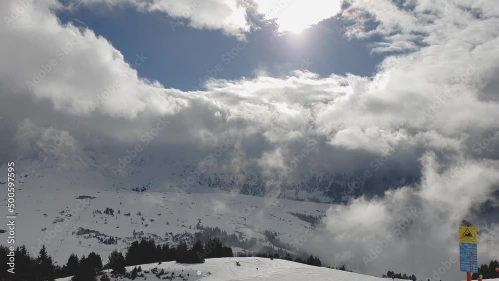 Fantastic view of the Alps from the height of the mountain. Beautiful winter landscape (68) Fantastic view of the Alps from the height of the mountain. Beautiful winter landscape (68)