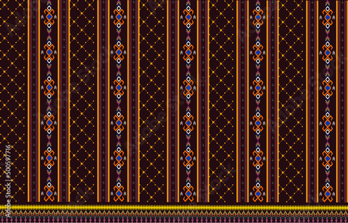 thai pattern Fabric geometric textile pattern ikat