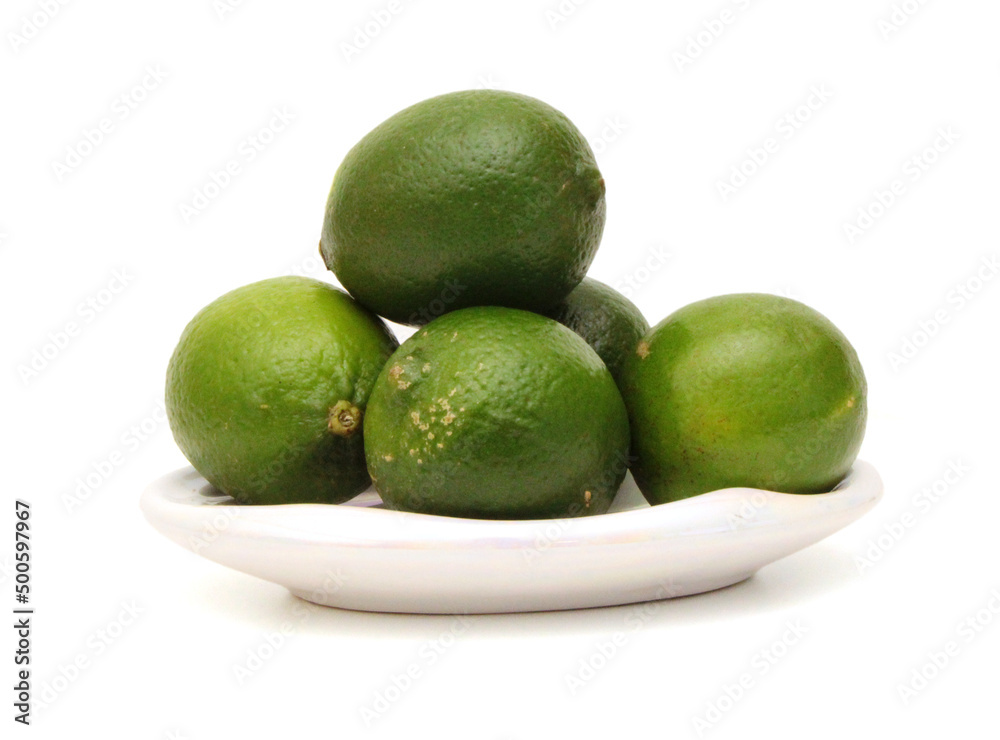 Fresh ripe lime isolated on white background Fresh ripe lime isolated on white background
