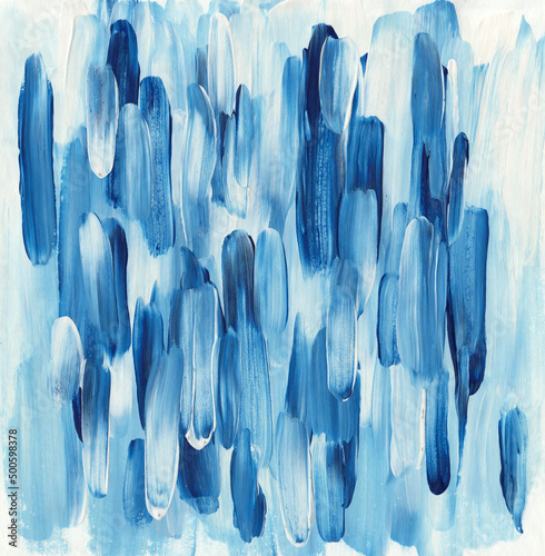 Blue ice cold brush stroke ...