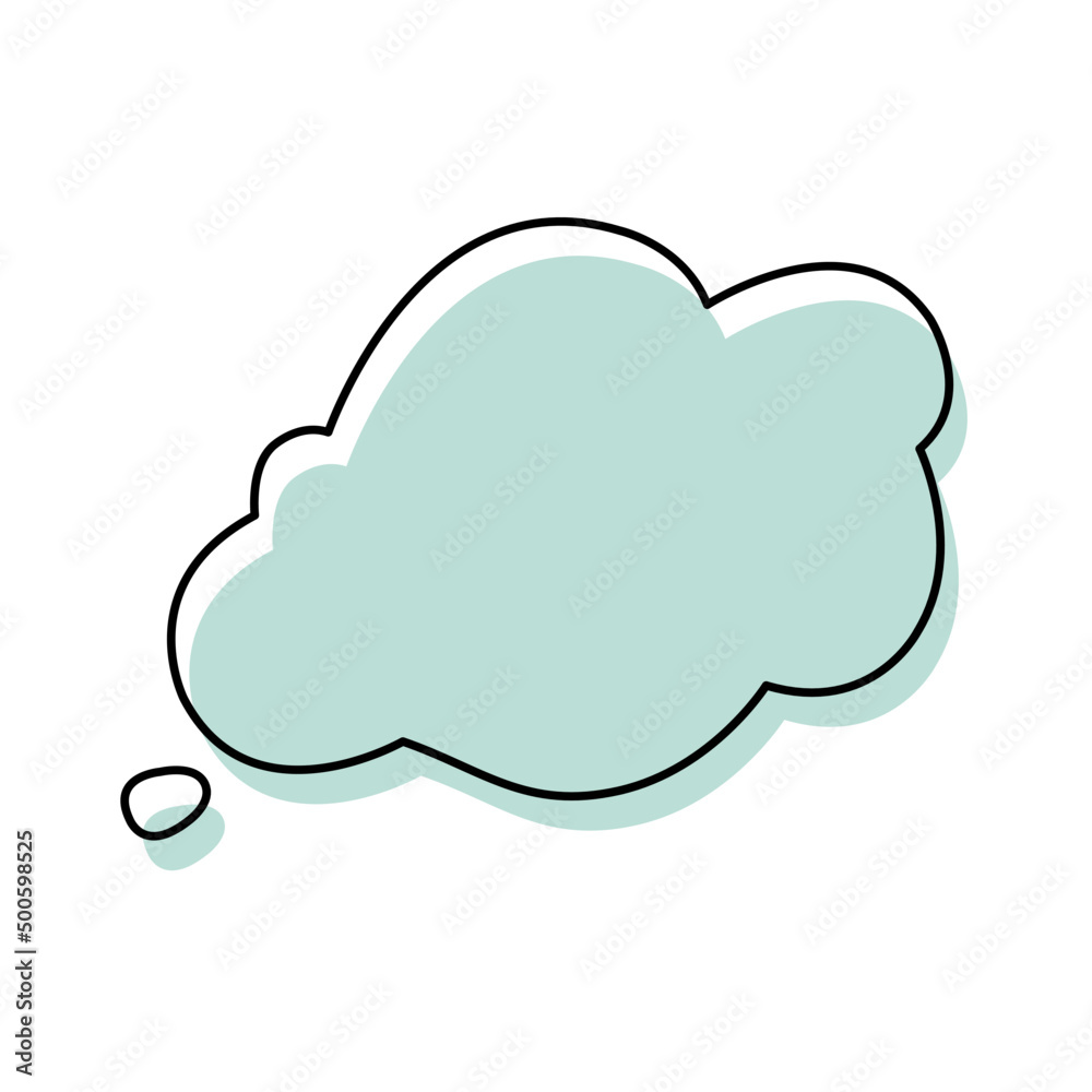 bubble speech blue color cloud bubble speech blue color cloud