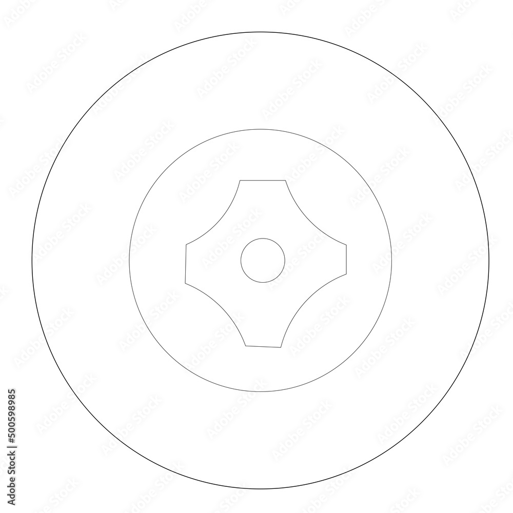 Graphical drawing of vehicle wheels from the side view. 2D CAD drawing was drawn in black and white. Graphical drawing of vehicle wheels from the side view. 2D CAD drawing was drawn in black and white.
