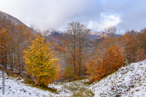 Neige sur les collines de Sentein © Pat on stock