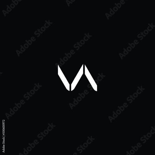 Minimal Letter VA AV Logo Design , VA AV Icon photo