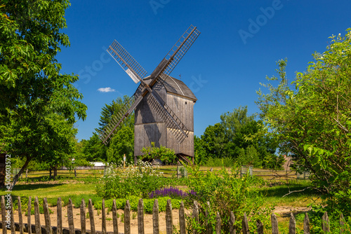 Dutch type windmill, Wdzydze Kiszewskie, Poland.