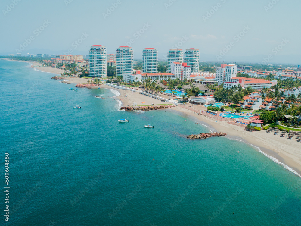 Hermosa playa en Marina Vallarta, México