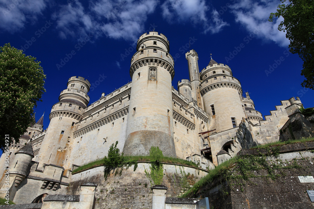  Chateau de Pierrefonds - mediaeval castle in Picardy, France