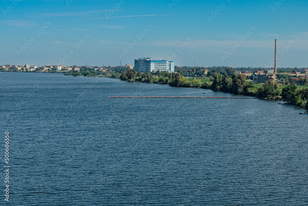 Nile river ,city, sky, water , view, canal, landscape, Egypt