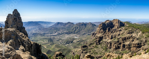 Pico de los Pozos de las Nieves viewpoint in Grand Canary island, Spain. © estivillml