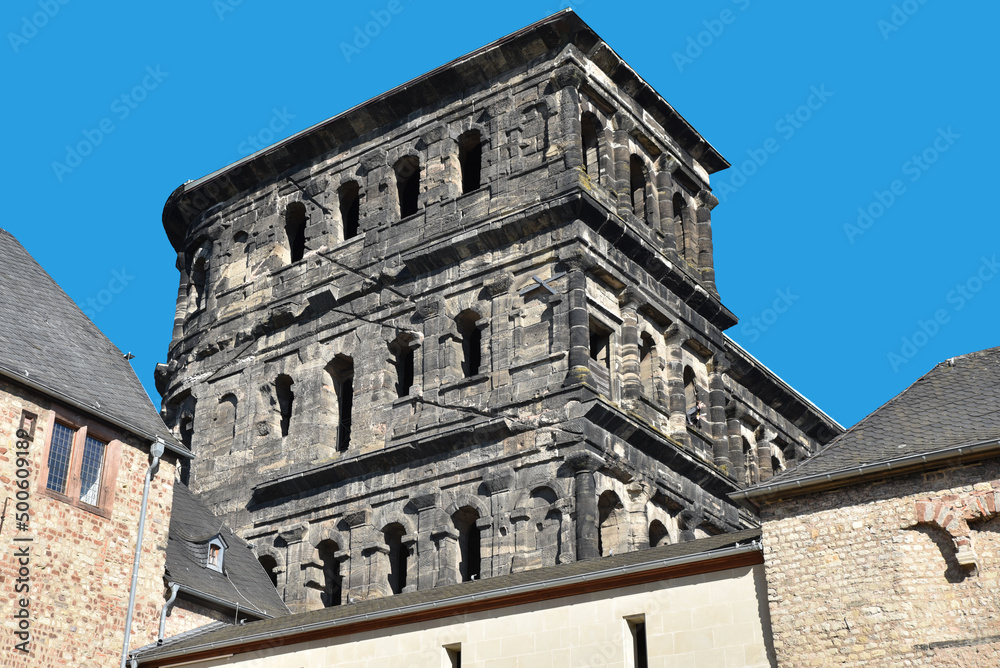 Fototapeta premium Tour romaine de la Porta Nigra à Trèves. Allemagne