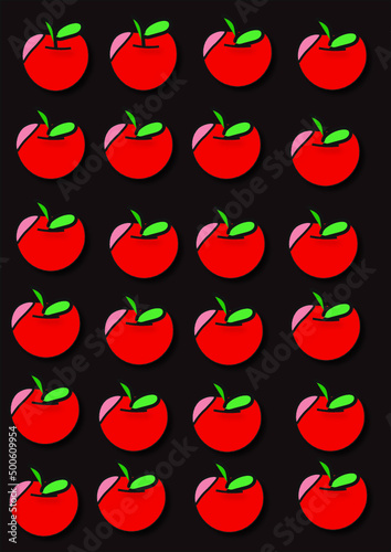 Food, Apple, print fruits