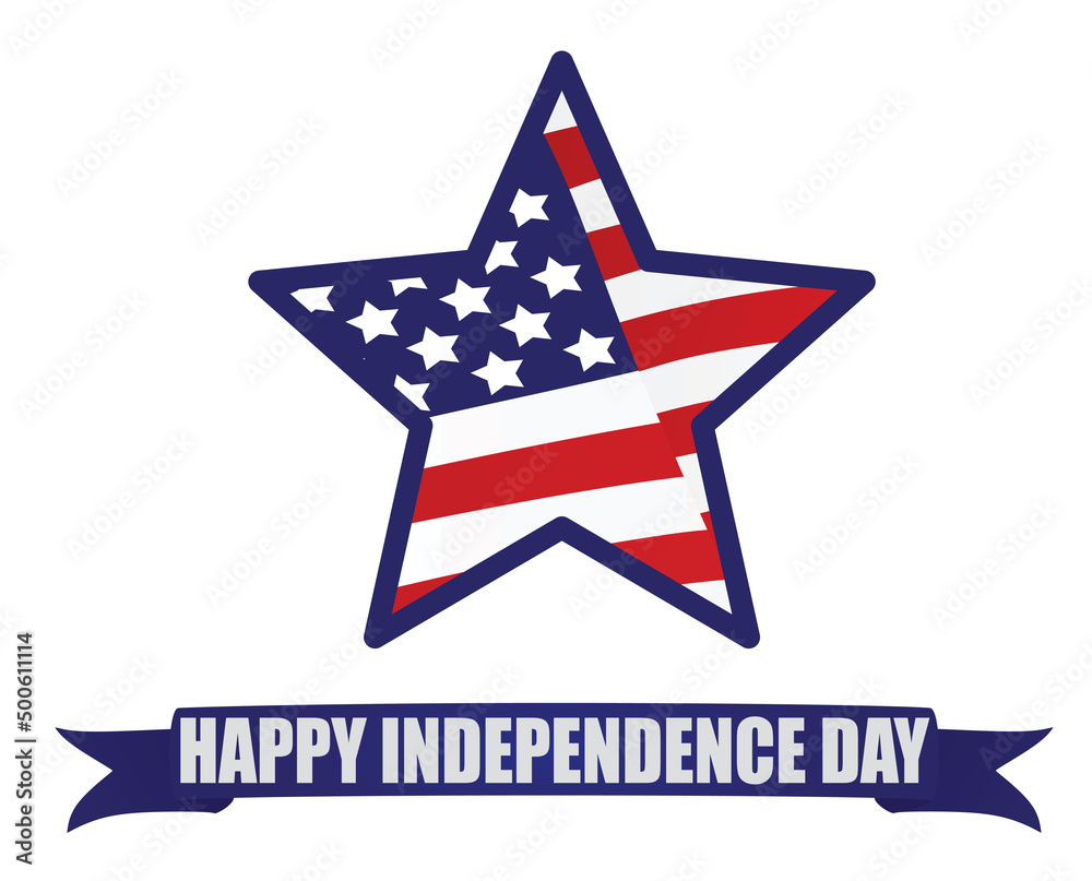 Happy Independence day card. vector illustration