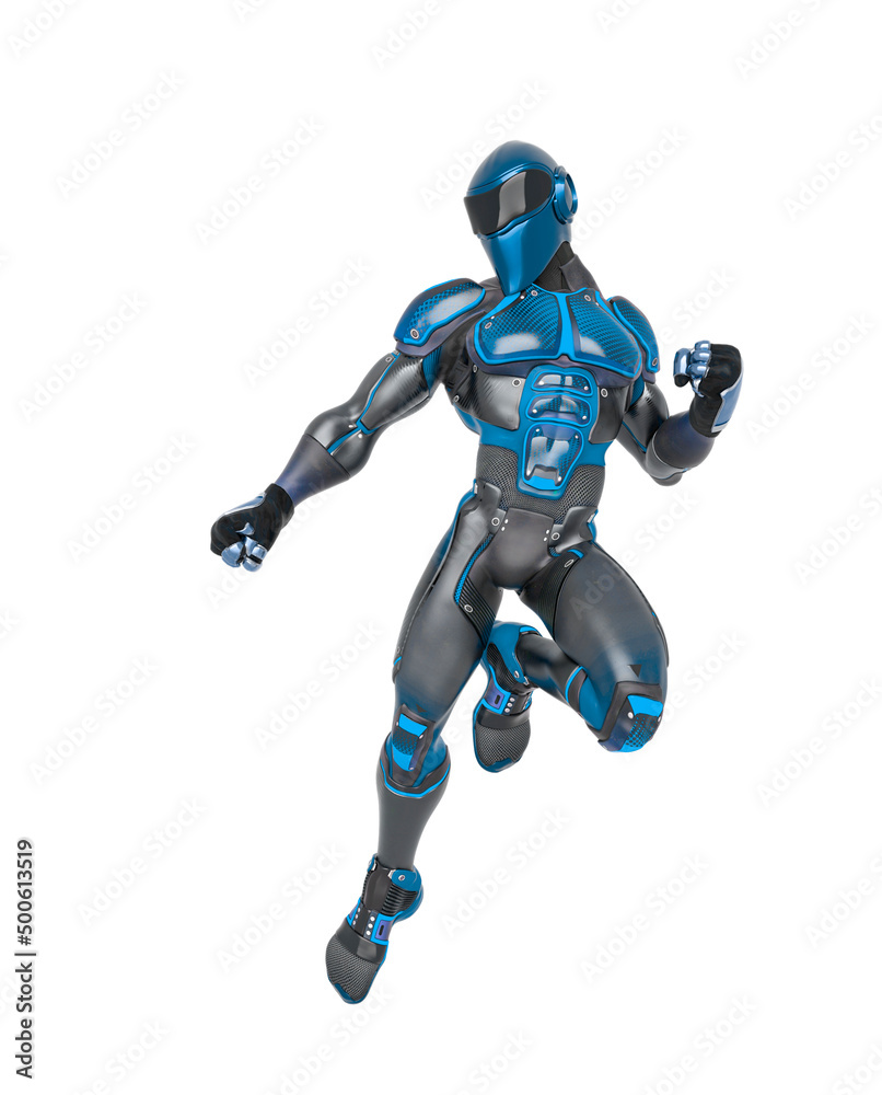 super pilot is floating and looking down in action super pilot is floating and looking down in action