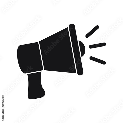 Megaphone icon, loud speaker icon.