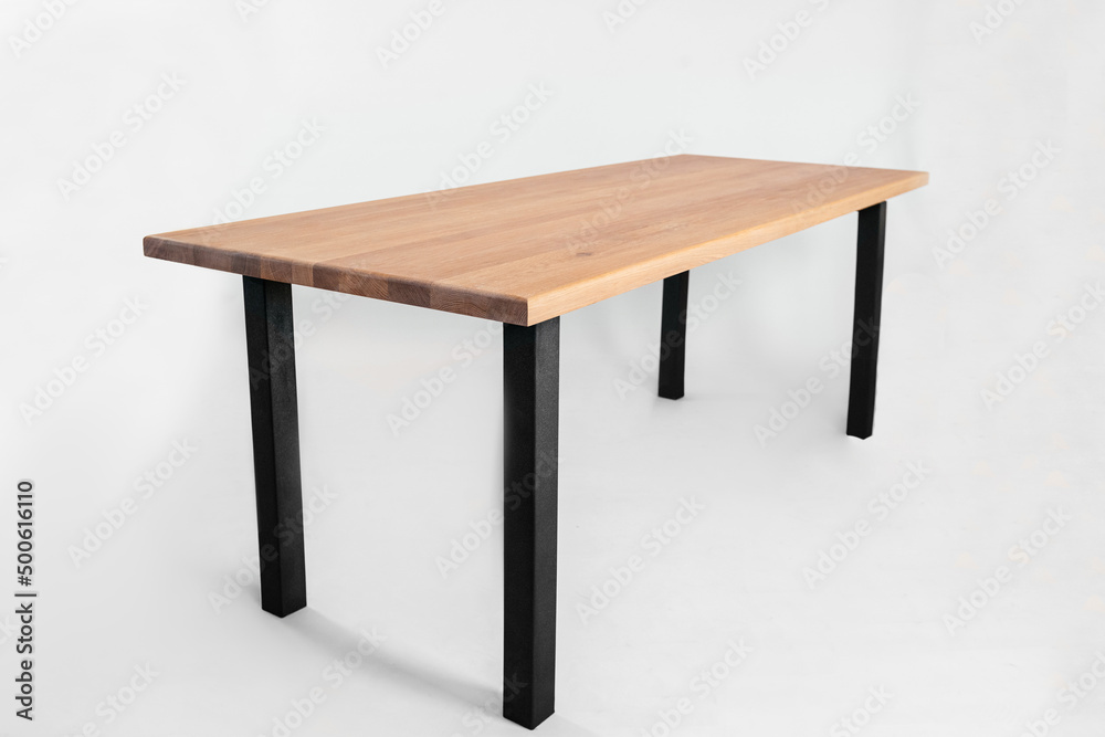 handmade wooden table on a white background with all the details handmade wooden table on a white background with all the details