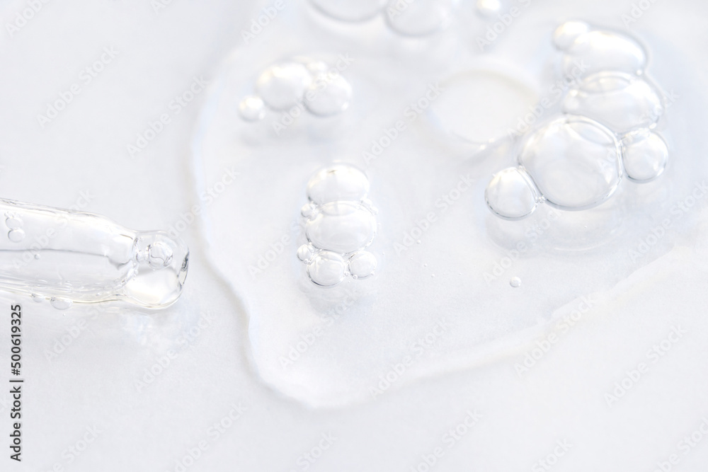 Serum gel texture swatch. Transparent drop with bubbles. Face skincare product. Liquid oil essence. Beauty smear. Vitamin collagen splash. Organic peeling treatment. Body health care Serum gel texture swatch. Transparent drop with bubbles. Face skincare product. Liquid oil essence. Beauty smear. Vitamin collagen splash. Organic peeling treatment. Body health care