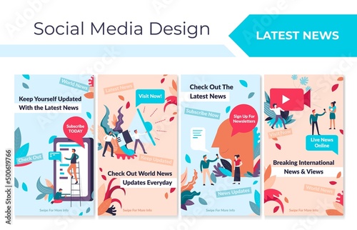 Stories set for social media latest news promo