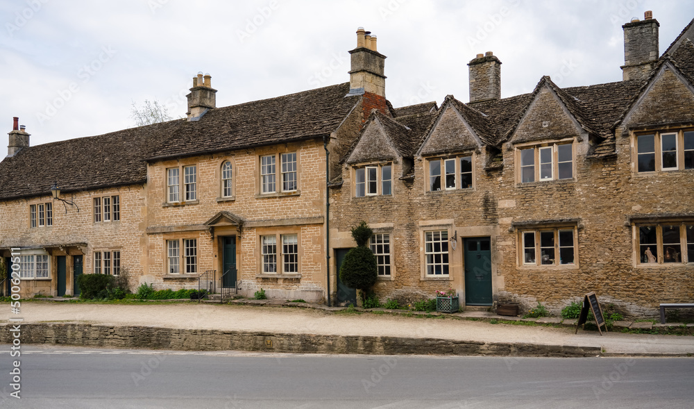 18th Century terraced street property in the quintessential English village of Lacock Wiltshire