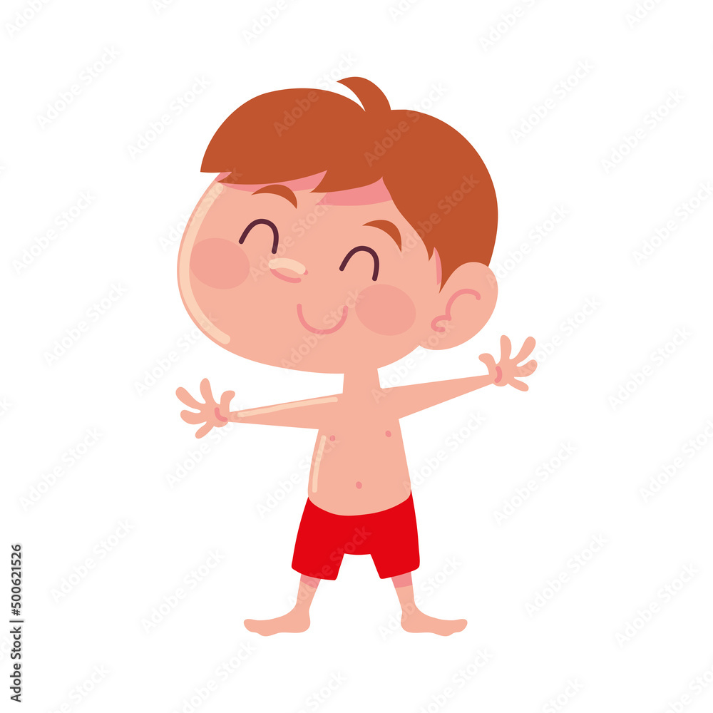 boy with swimsuit