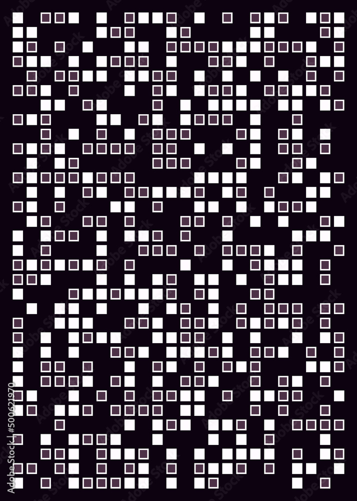 Fototapeta premium Offset Quads generative art background art illustration