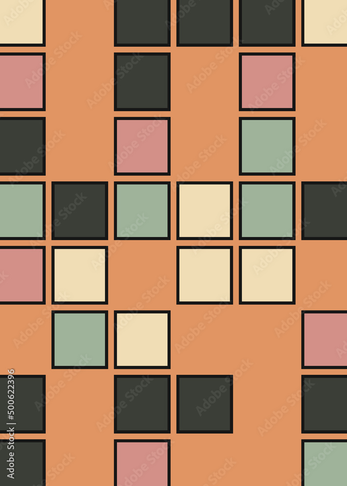 Offset Quads generative art background art illustration Offset Quads generative art background art illustration
