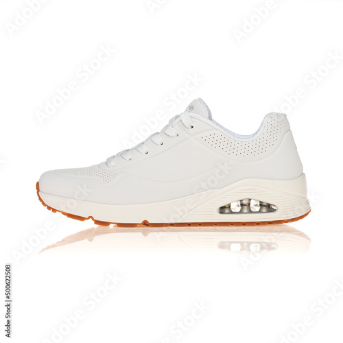 Men's sneakers White on White Background