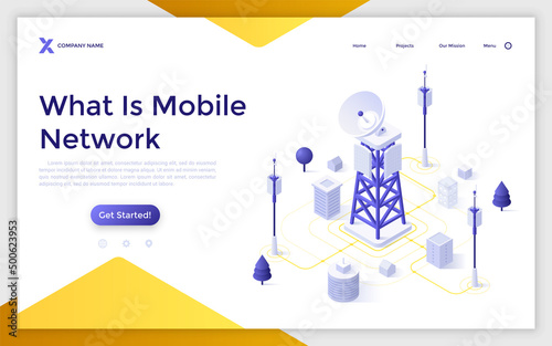 Vector Isometric Business Concept Template