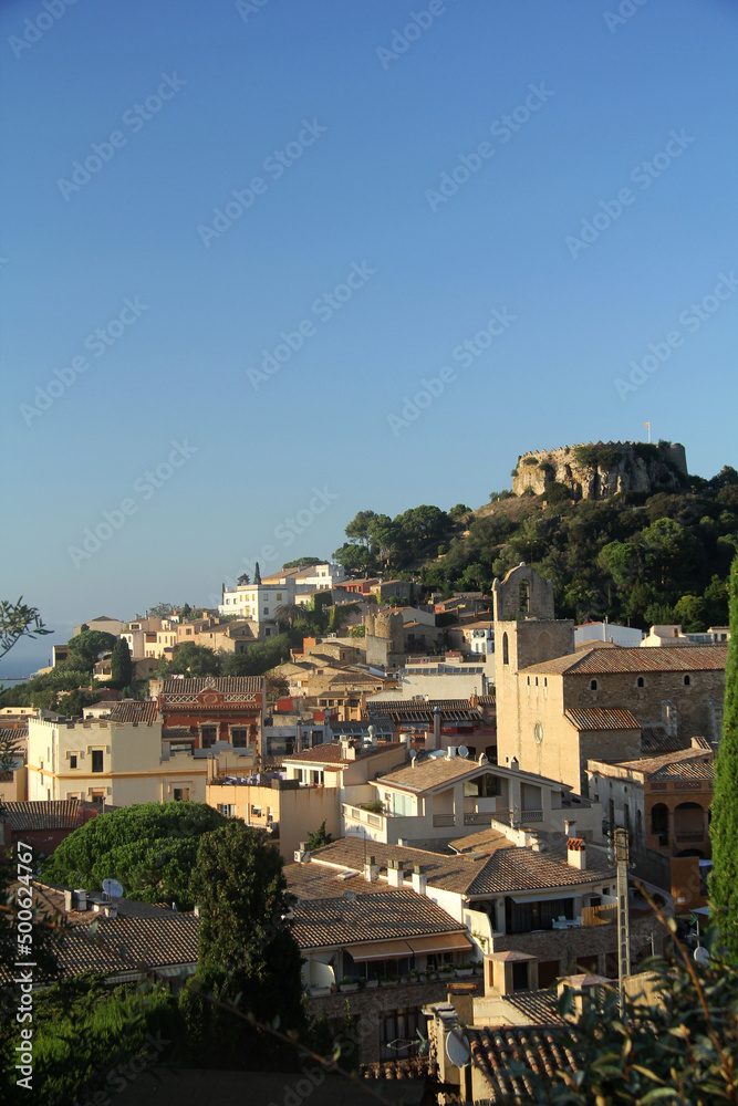 view of Begur, Girona province, Catalonia, Spain
