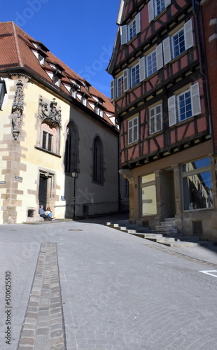 Gasse in der Altstadt von Tübingen
