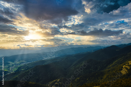 mountain landscape in the morning