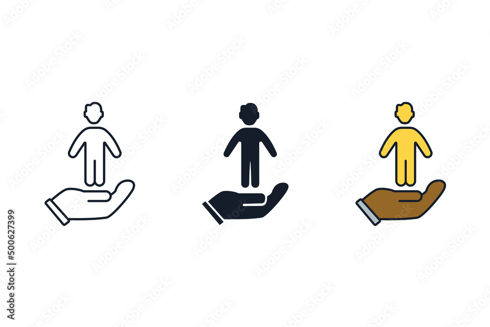 customer commitment icons symbol vector elements for infographic web customer commitment icons symbol vector elements for infographic web