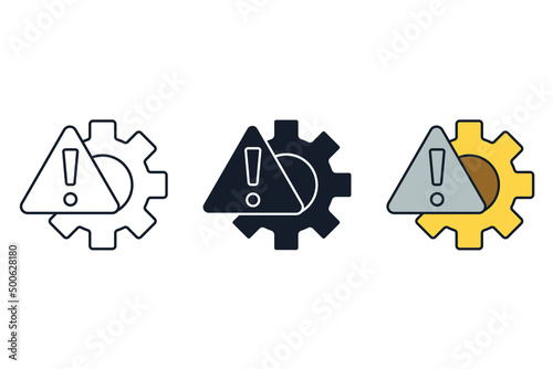 risk management icons  symbol vector elements for infographic web