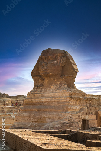 Egyptian pyramids and Sphinx wonders of the world and architecture