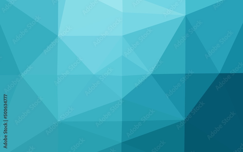 Fototapeta premium Light BLUE vector polygon abstract background.