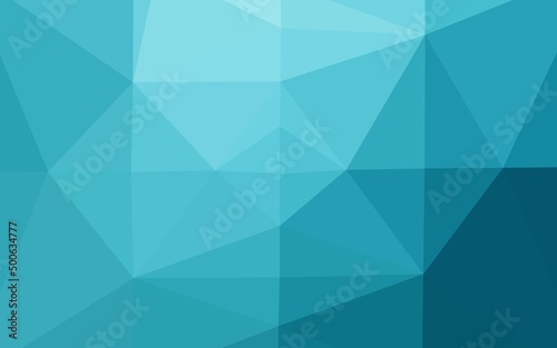 Light BLUE vector polygon abstract background.