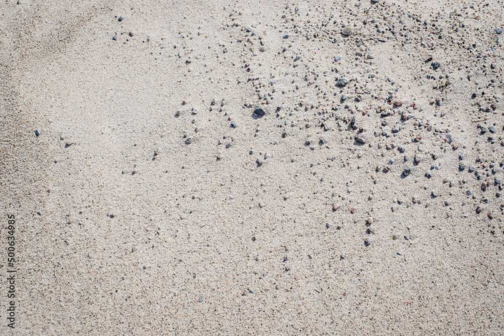 Empty sand background. Summer holiday or travel backdrop. 