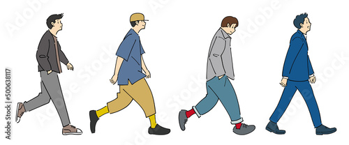 人物おしゃれイラスト素材