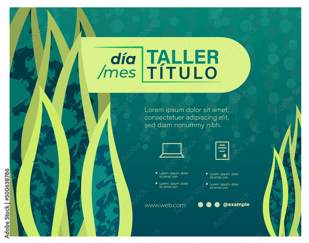 Volante de taller en tonos verde. 