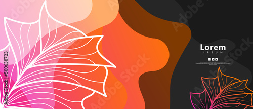 background liquid banner template social media flyer