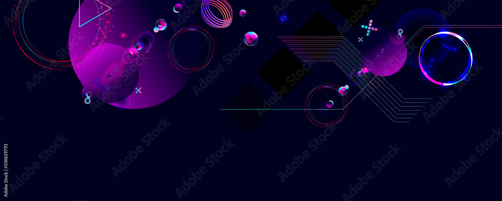 New Dark retro futuristic art neon abstraction background cosmos new art 3d starry sky glowing galaxy and planets blue circles New Dark retro futuristic art neon abstraction background cosmos new art 3d starry sky glowing galaxy and planets blue circles