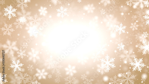 background with beautiful snowflakes for new year and christmas