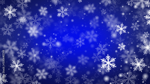 background with beautiful snowflakes for new year and christmas