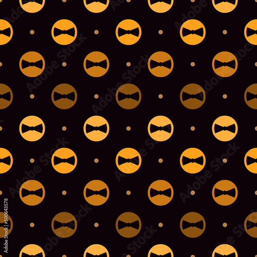 Minimalist seamless pattern. Repeated segmented circles ornament. Geo modern background. Geometric minimal design