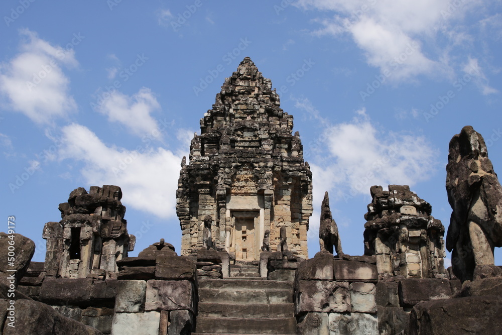 01 Dec 2021 Amazing of Angkor Wat template at Siem Reap Province, Cambodia, The best travel in asian.