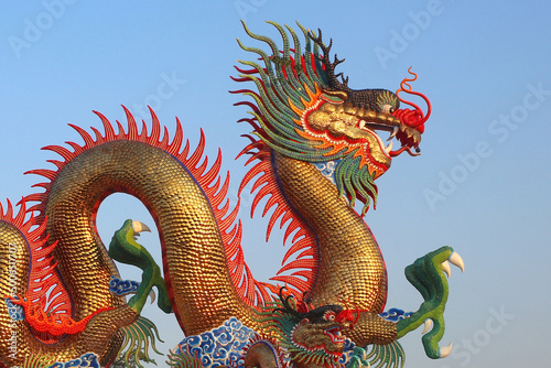 Chinese golden dragon