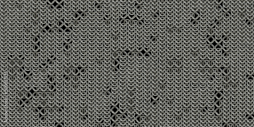 Tablou canvas Seamless Chain Mail background surface pattern