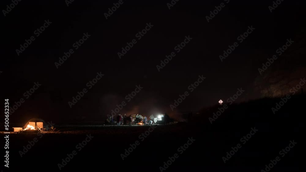 Caspar Beach Bonfire AA Meeting gets shut down by Police - Timelapse Caspar Beach Bonfire AA Meeting gets shut down by Police - Timelapse
