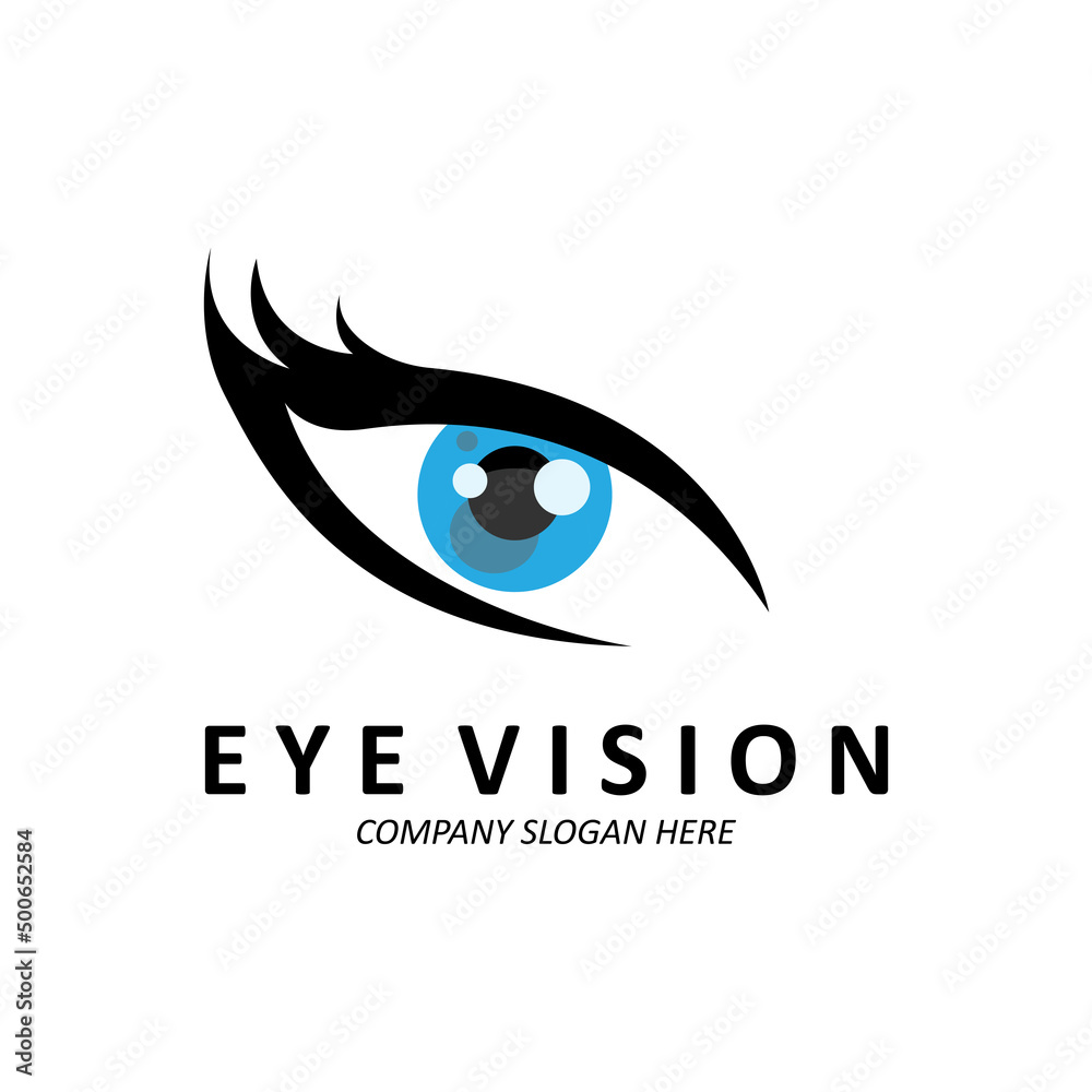 Eyes Logo Design, Vision of the World, vector illustration of organs Eyes Logo Design, Vision of the World, vector illustration of organs