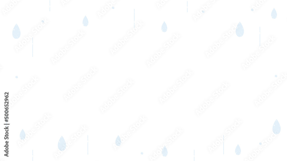 雨粒のイラストの背景素材 梅雨 横長 16 9 Stock Vector Adobe Stock