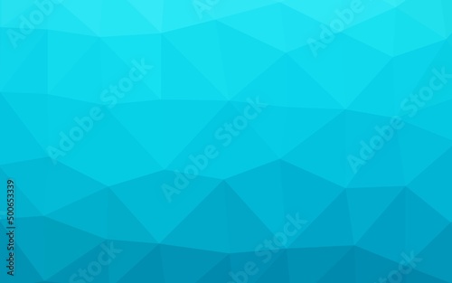 Light BLUE vector polygonal template.